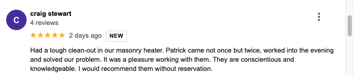 chimney sweep review